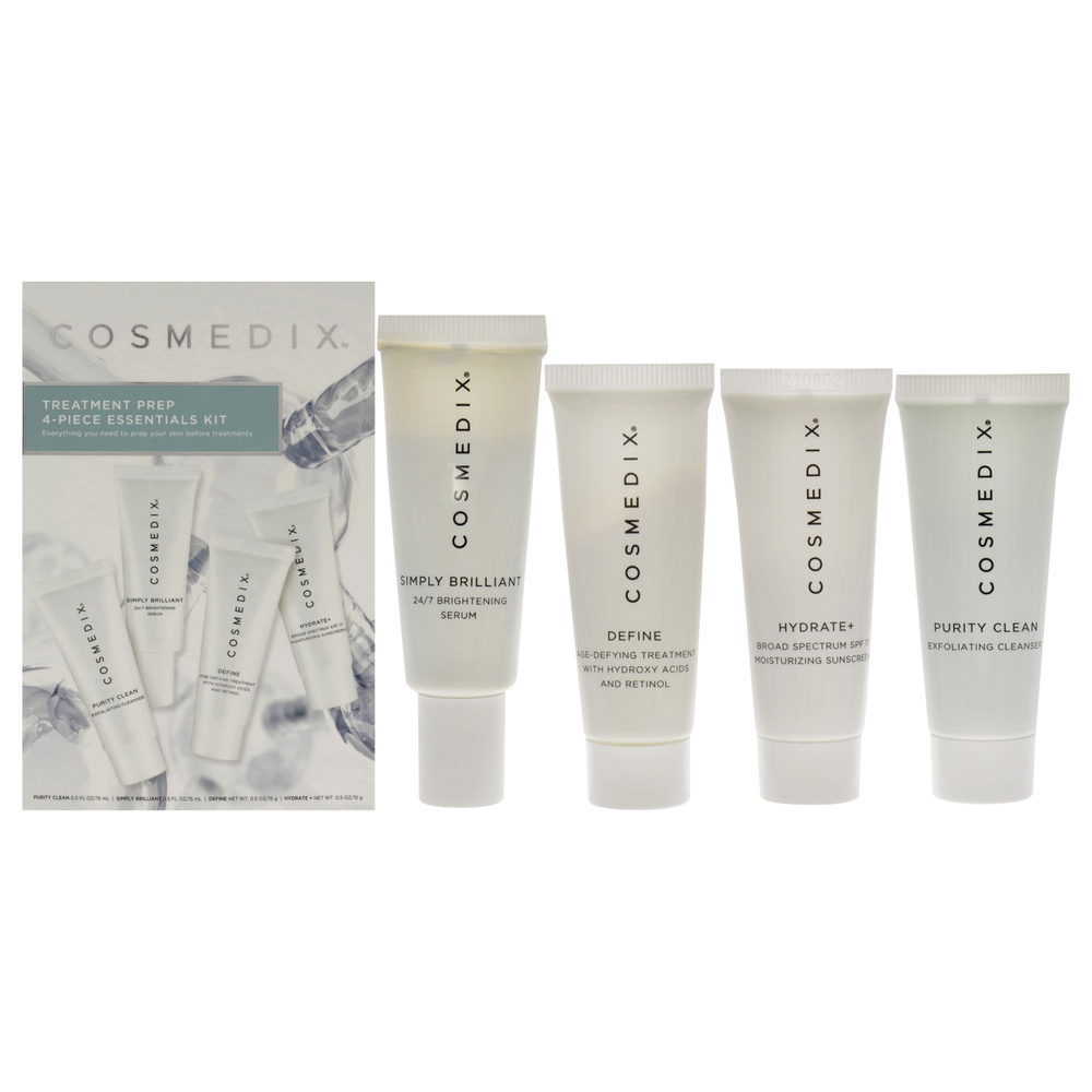 Treatment Prep Essentials Kit by Cosmedix for Unisex 4 Pc